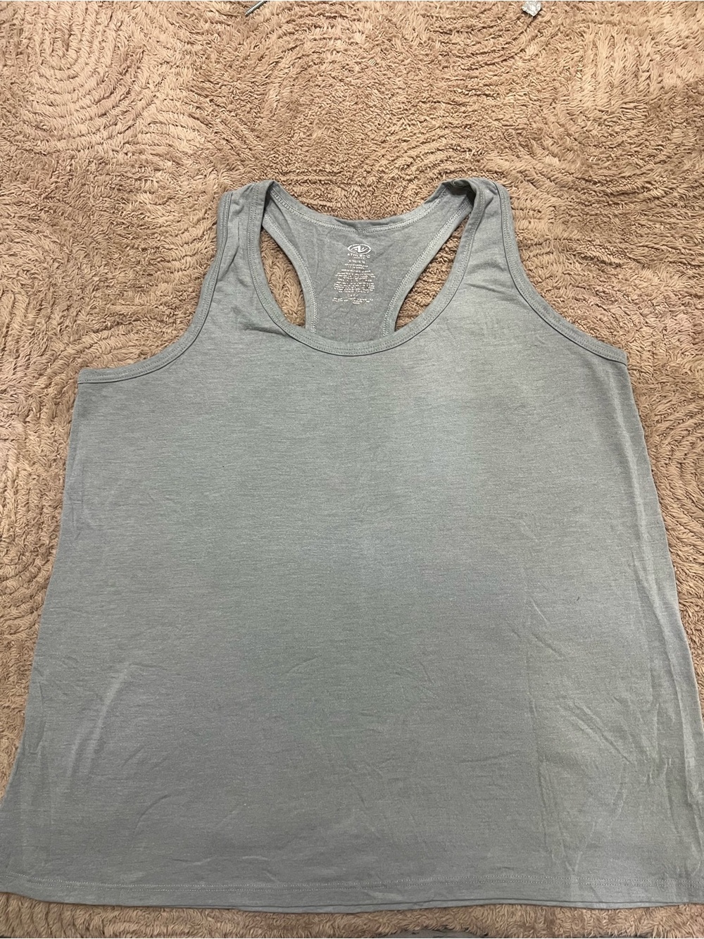 Athletic Works Light Gray Racerback Tank